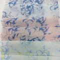 Fashion Polyester Fresh Color Printed Organza Garment Fabric